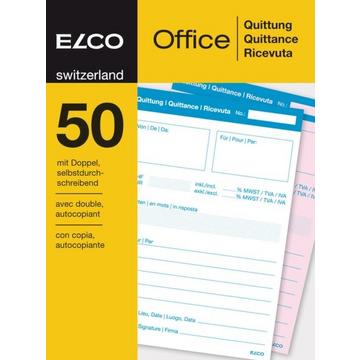 ELCO Quittung A6 74591.19 60g 50x2 Blatt