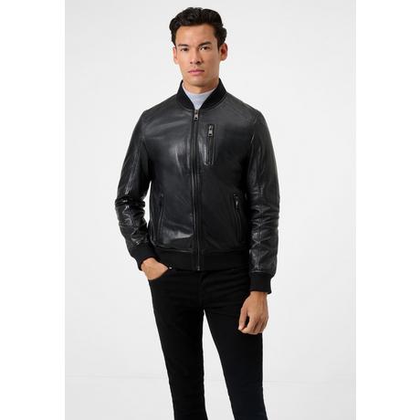 RICANO  Veste en cuir pour homme Samuel, moderne style universitaire 