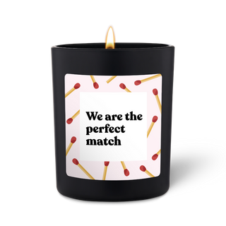 CandleHand Bougie parfumée Woody We are the perfect match  