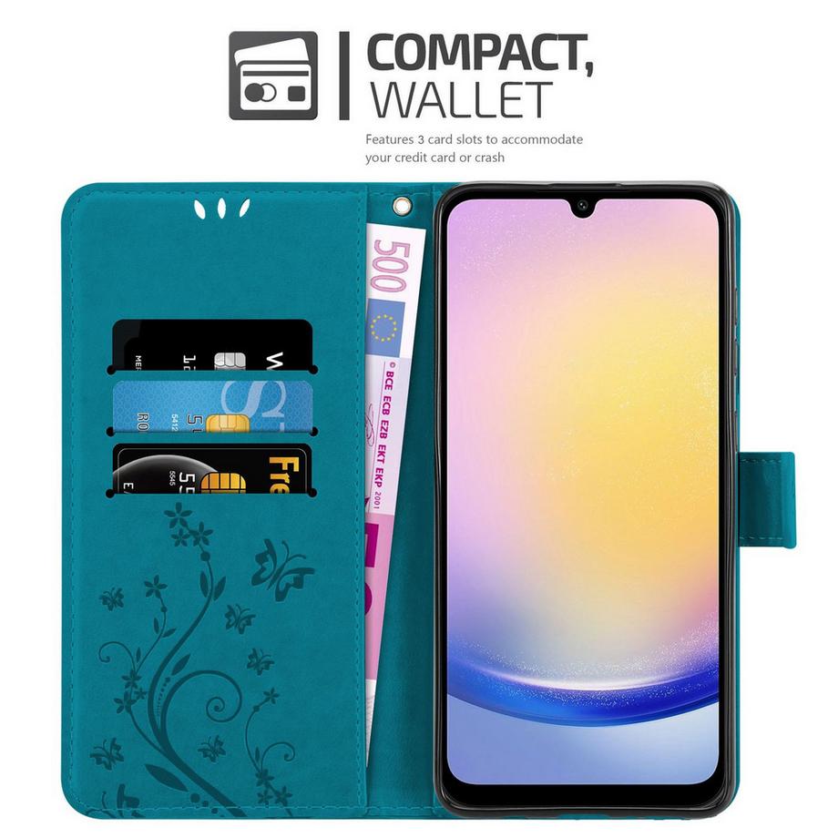 Cadorabo  Samsung Galaxy A26 Hülle mit Blumen Muster 