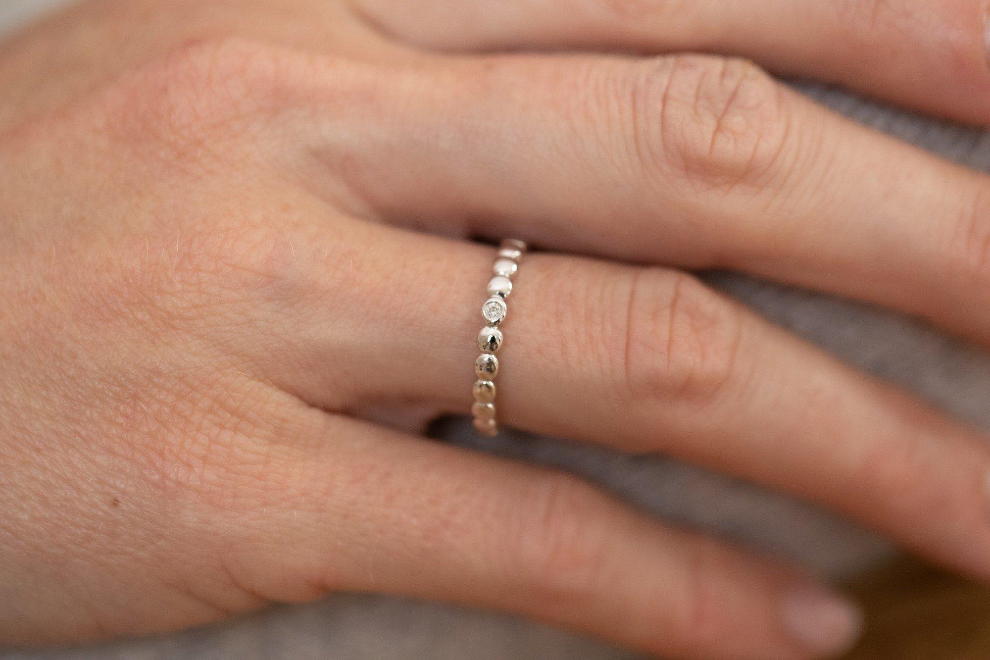 La Garçonne Diamant  Silber- und Diamantring 