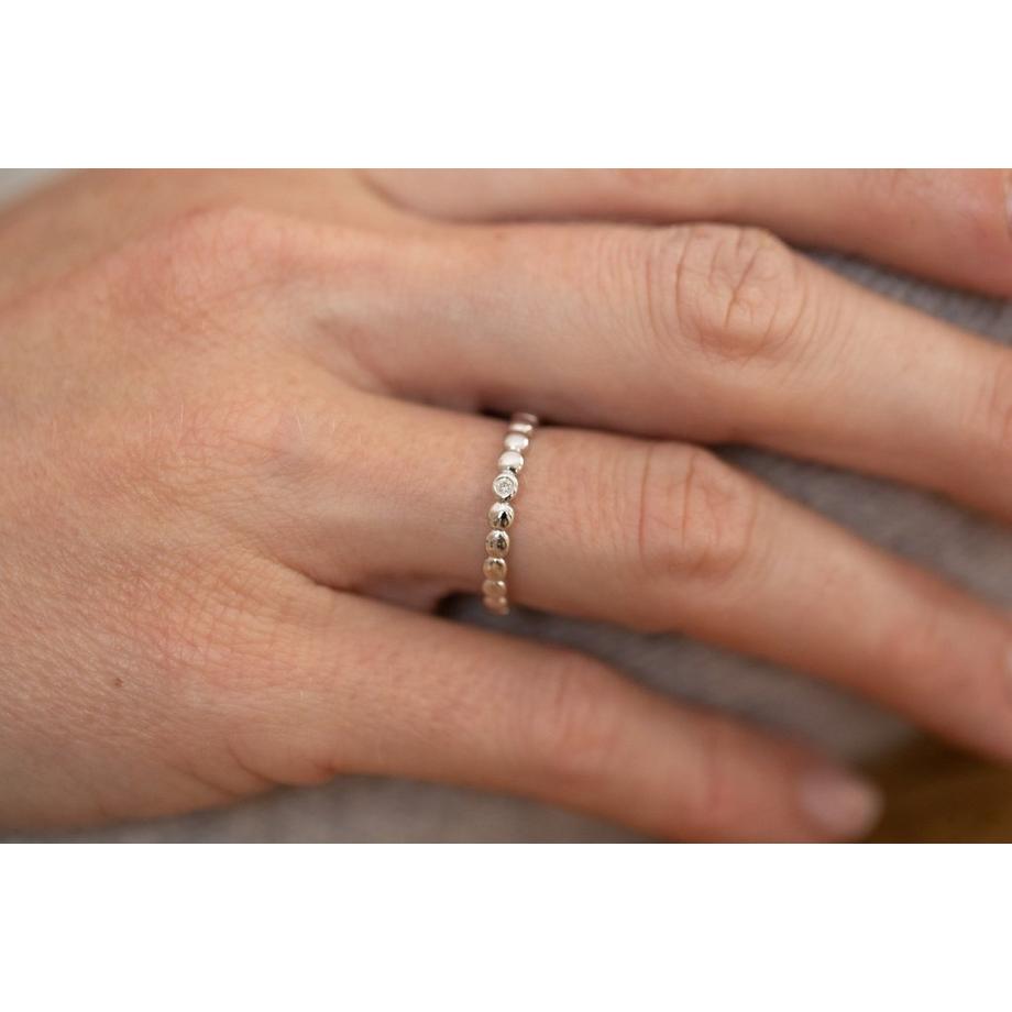 La Garçonne Diamant  Anello in argento e diamanti 