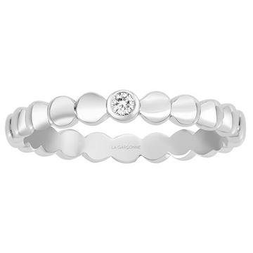 Silber- und Diamantring