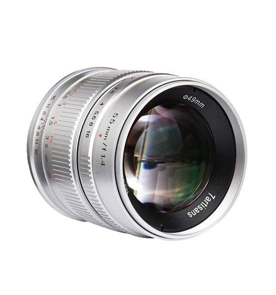 7ARTISANS  7Artisans 55 mm / F1.4 APS-C (Sony E) Silver (A501S) 