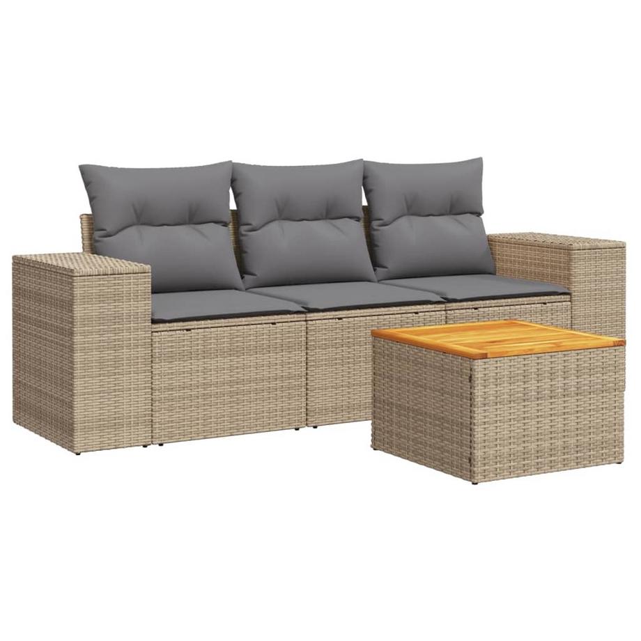 set divano da giardino Polirattan