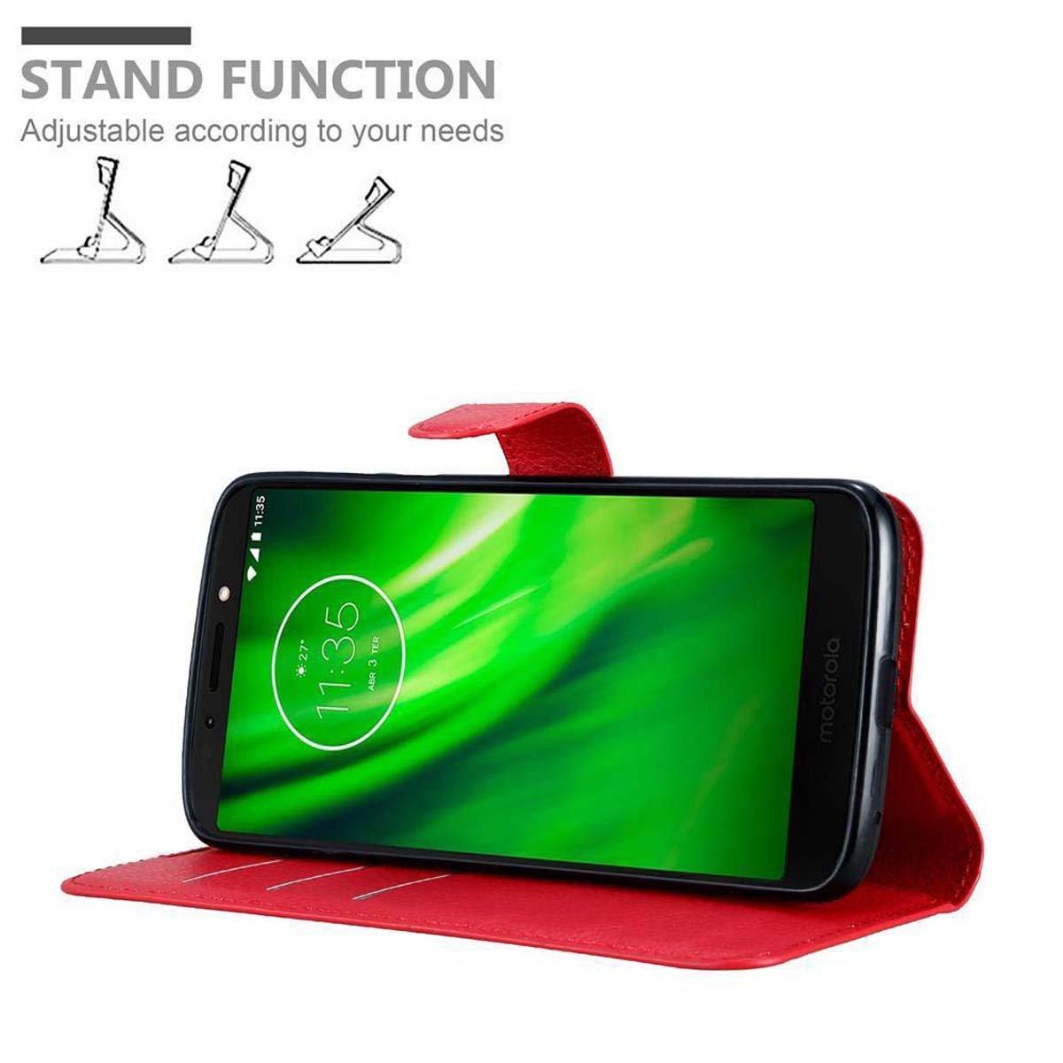 Cadorabo  Hülle für Motorola MOTO E5 / G6 PLAY Standfunktion, Kartenfach 