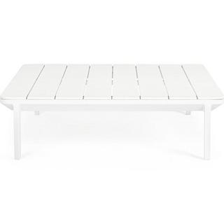 mutoni Table basse de jardin Matrix blanc 99x99  