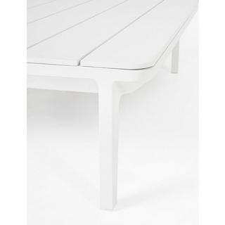 mutoni Table basse de jardin Matrix blanc 99x99  