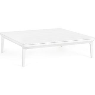 mutoni Table basse de jardin Matrix blanc 99x99  