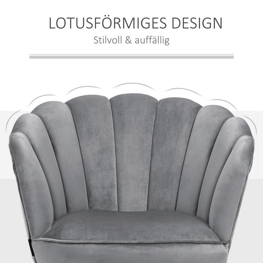 Northio Esszimmerstuhl Küchenstuhl Sessel Mit Rückenlehne Wohnzimmerstuhl Polyester Gummiholz Dunkelgrau 66 X 72 X 79 Cm  