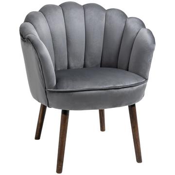 Chaise De Salle À Manger Chaise De Cuisine Fauteuil Avec Dossier Chaise De Salon Polyester Bois D'Hévéa Gris Foncé 66 X 72 X 79 Cm