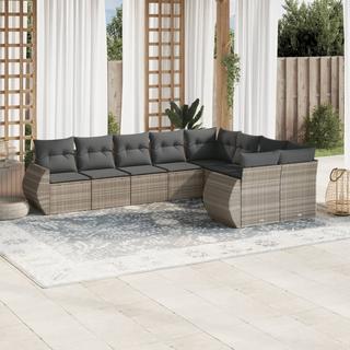 VidaXL set divano da giardino Polirattan  