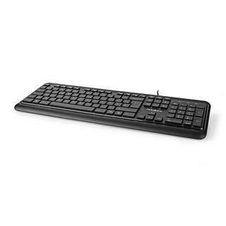 Nedis  Kabelgebundene Tag-Tastatur | USB-A | Multimedia | AZERTY | FR Layout | Numerische Tastatur 