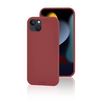 iPhone 14 - Étui en silicone Fonex Pure Touch rouge foncé