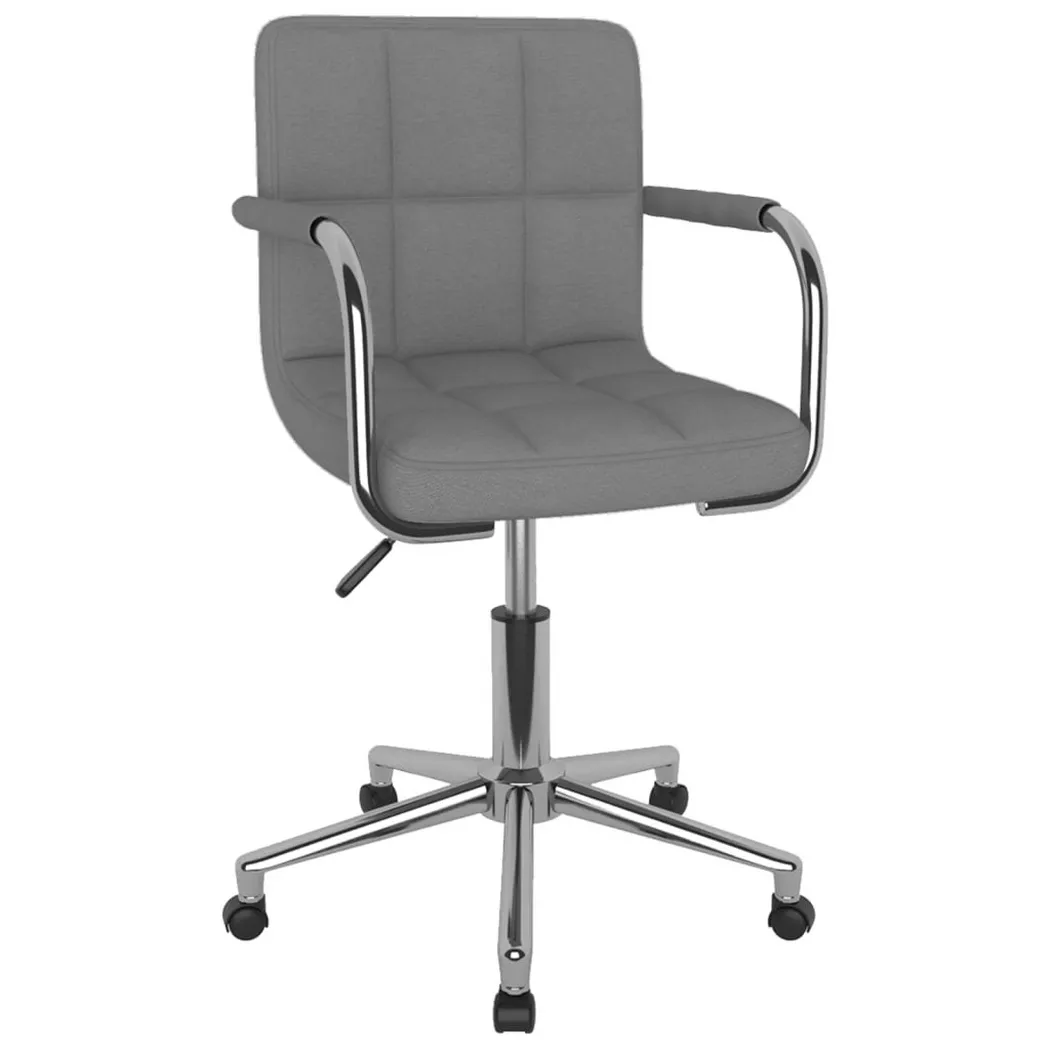 VidaXL - Chaise de salle à manger tissu, One Size, Gris