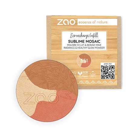 ZAO MAKEUP  Recharge Poudre Sublime Mosaic - Certifiée bio et vegan 