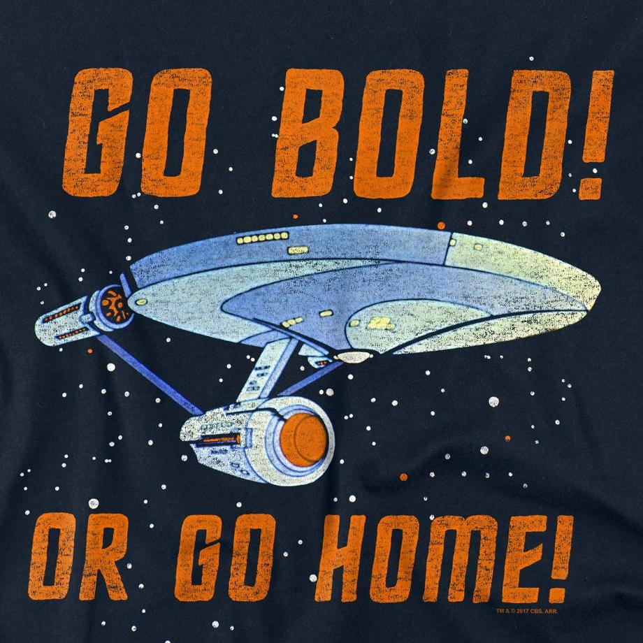 Star Trek Go Bold T-shirt Maniche Lunghe  