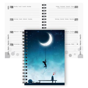 Agenda scolaire mydiary Wire-O 3½ jours par page, Love