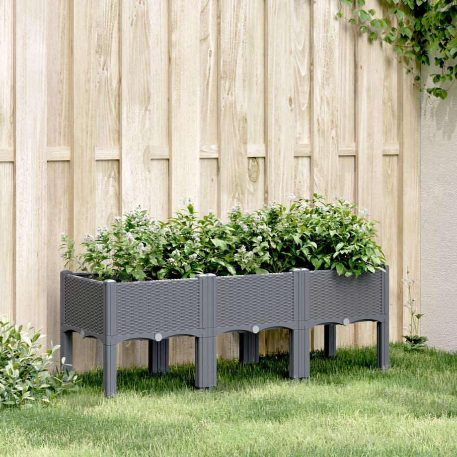 VidaXL fioriera da giardino Polipropilene  