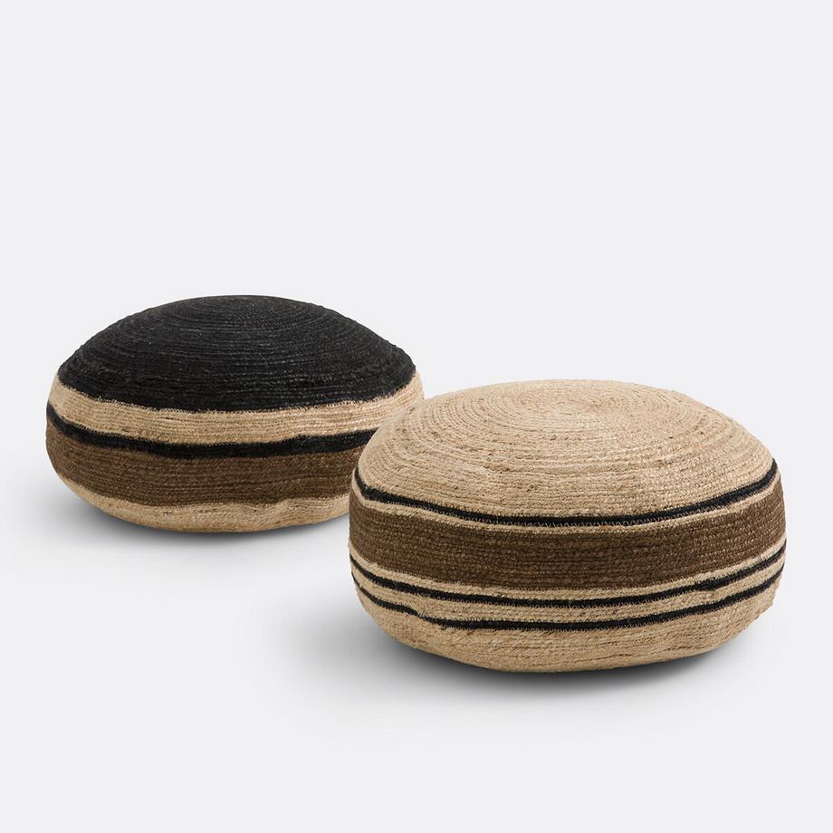 La Redoute Intérieurs Pouf Tahani aus Jute-Geflecht  