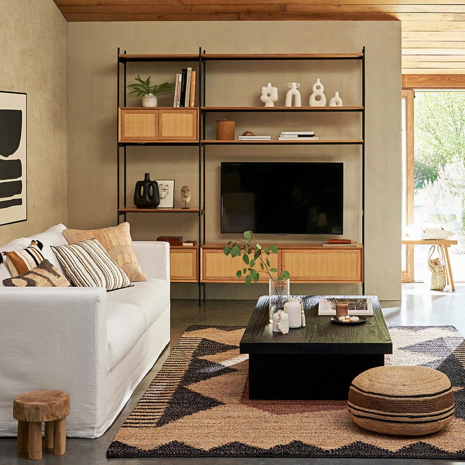 La Redoute Intérieurs Pouf Tahani aus Jute-Geflecht  