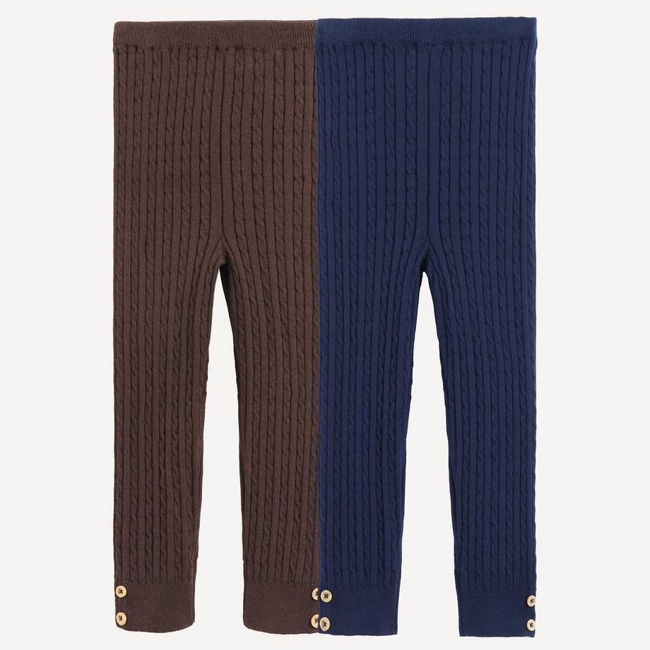 La Redoute Collections  2er-Pack Leggings mit Zopfmuster 