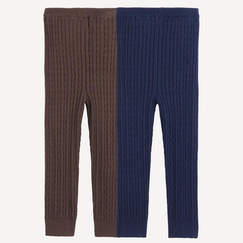 La Redoute Collections  2er-Pack Leggings mit Zopfmuster 