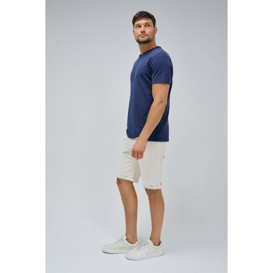 Salsa T-Shirt Slim Fit Scollo a V Bordo Grezzo  