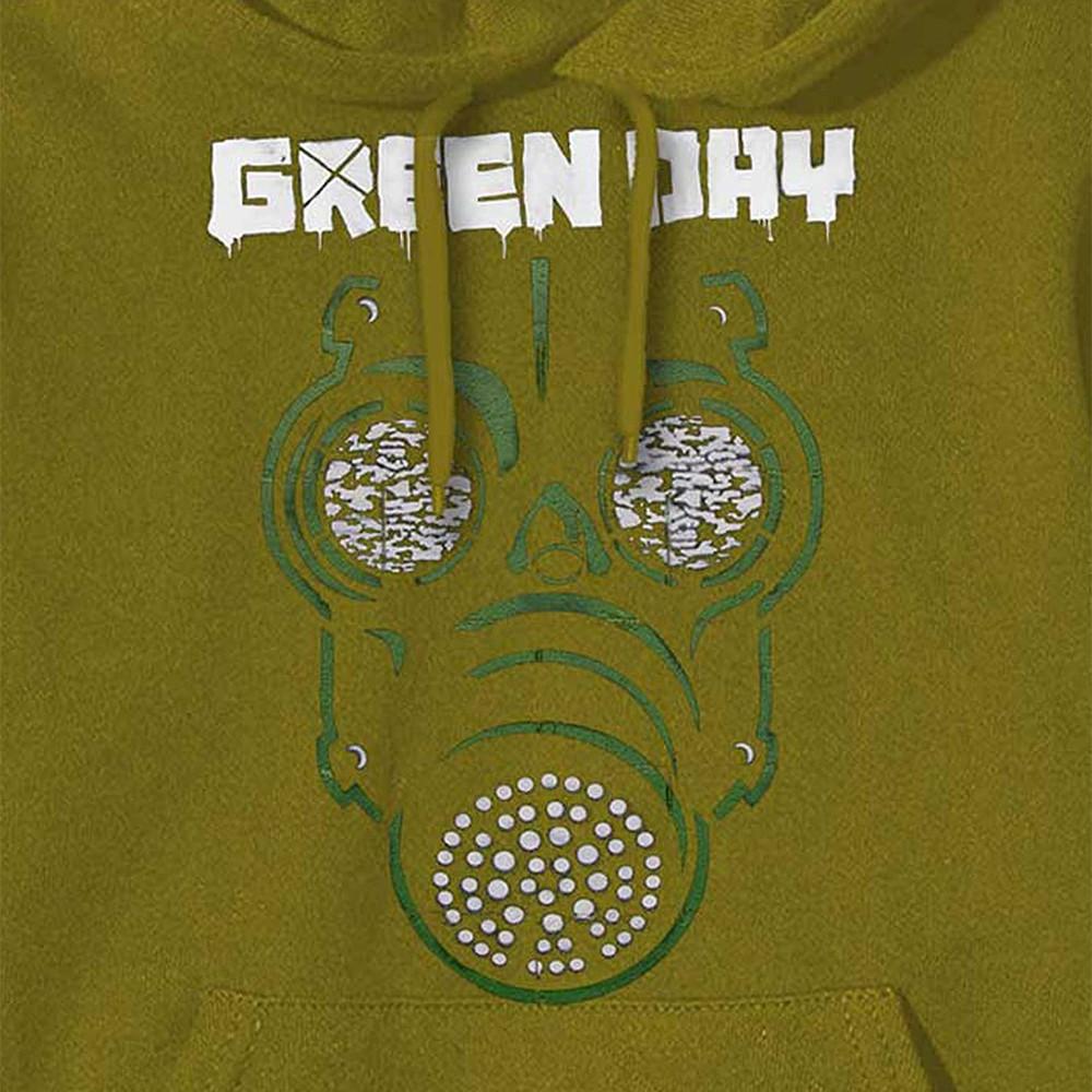 Green Day Green Day Gas Mask Kapuzenpullover  