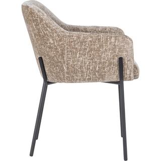 mutoni Chaise Fay marron clair noir  