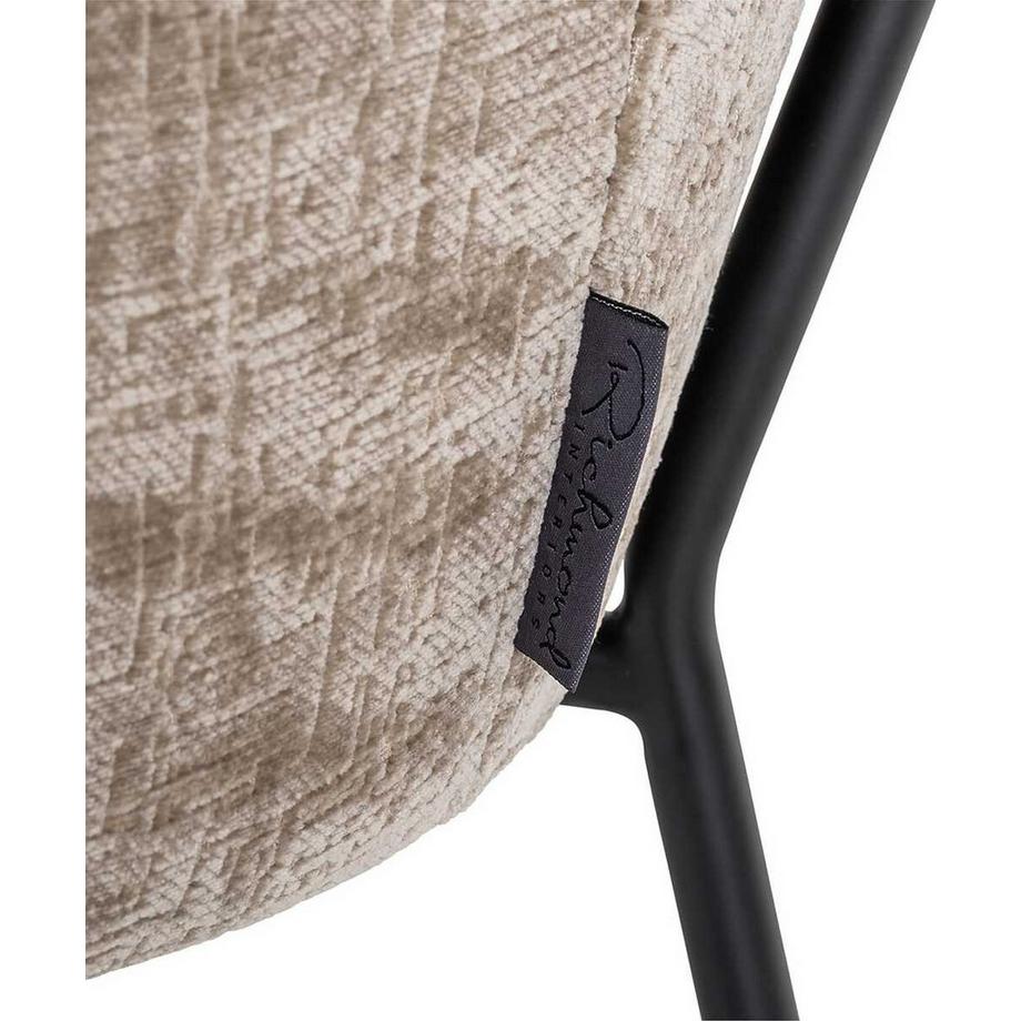 mutoni Chaise Fay marron clair noir  