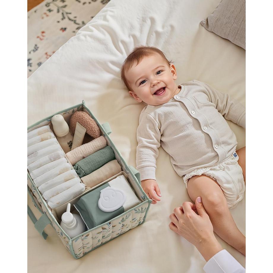 Only-bags.store Windel Caddy Organizer, Babywindel Caddy für Windelstation  