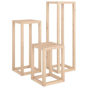 set supporto per piante Pine Wood