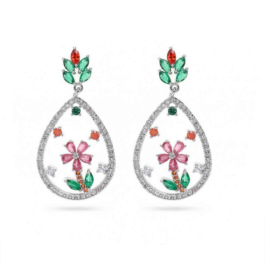 Orecchini a Goccia Floreali