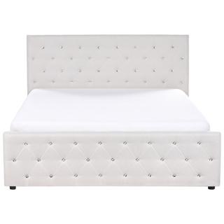 Beliani Letto contenitore en Tessuto Glamour AMIENS  