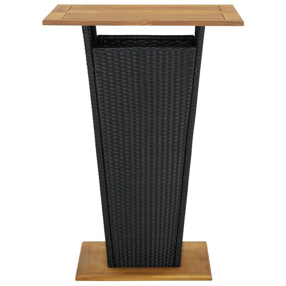 VidaXL Table de bar rotin synthétique  