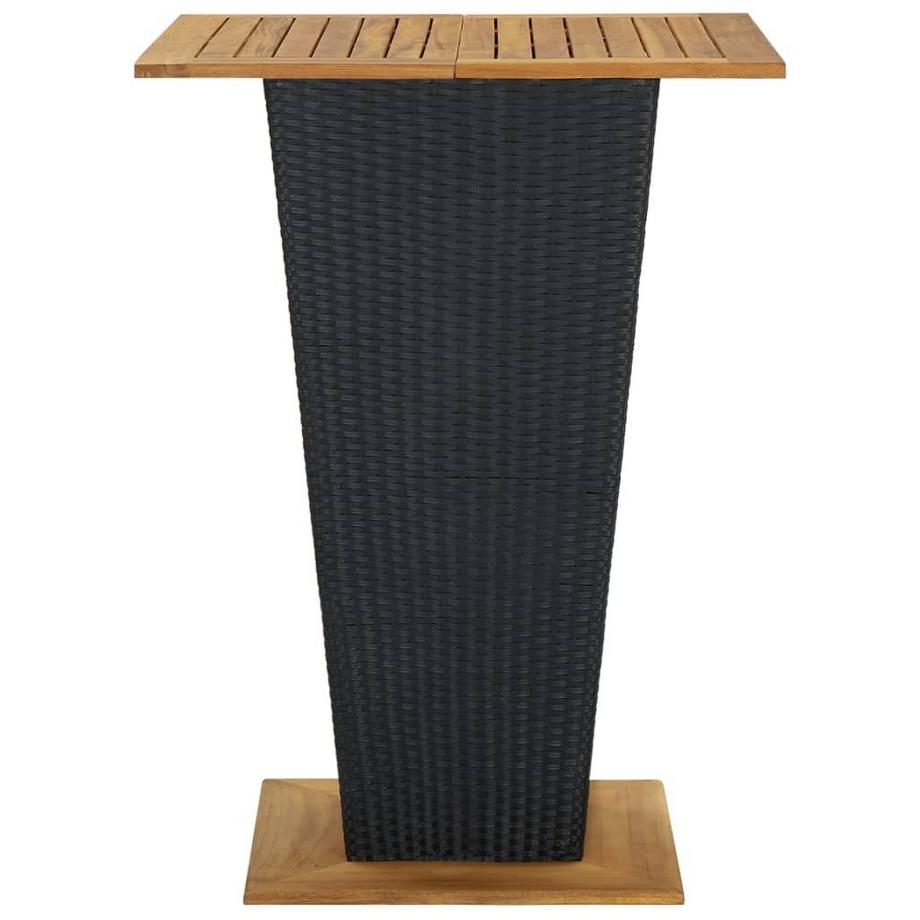 VidaXL Table de bar rotin synthétique  