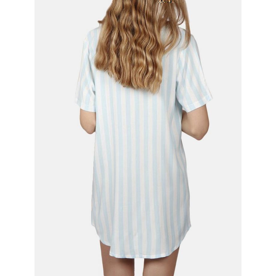 Admas Camicia da Notte Classic Stripes  