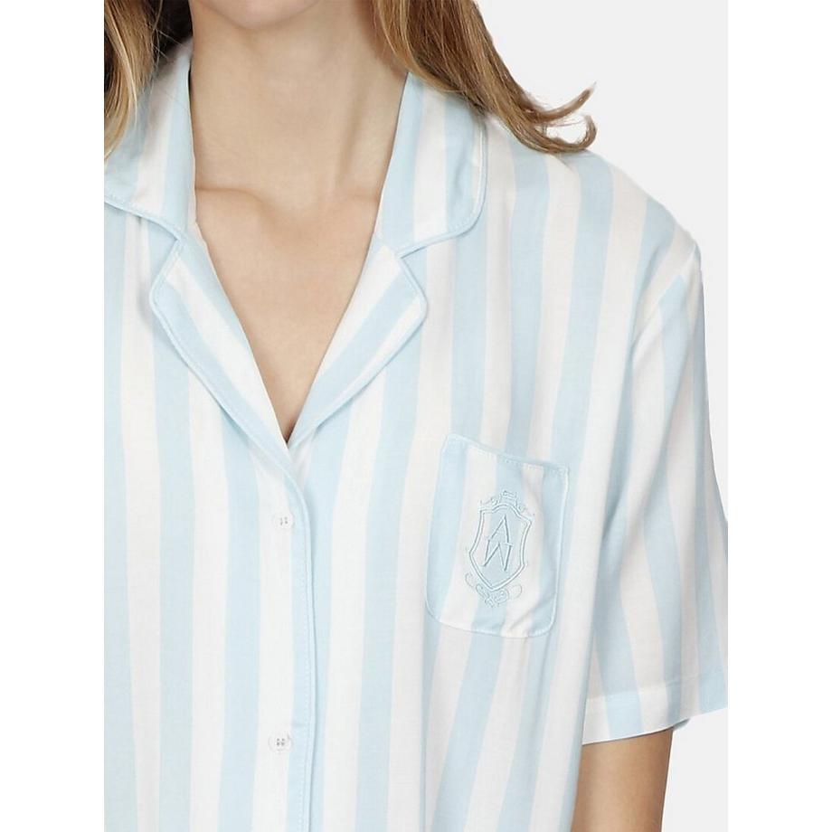 Admas Camicia da Notte Classic Stripes  