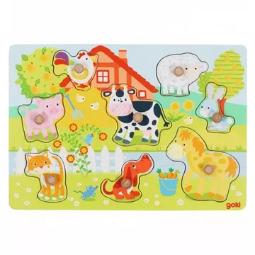 Puzzle Steckpuzzle Bauernhoftiere (8Teile)