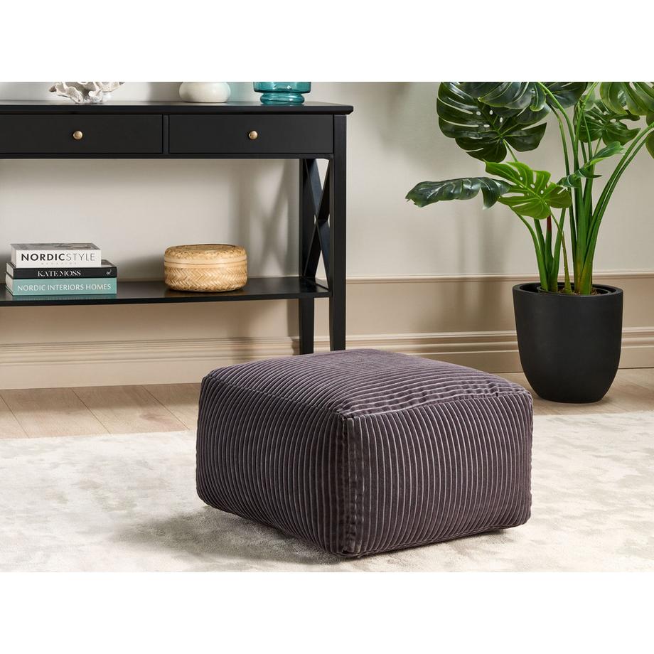 Beliani Pouf aus Cord  MUKKI  