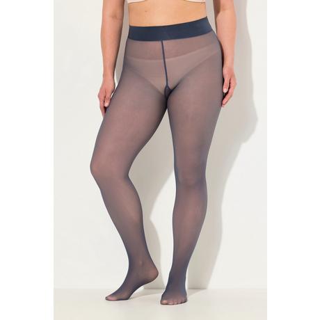 Ulla Popken  Strumpfhose, transparente Optik, innen hautfarben 