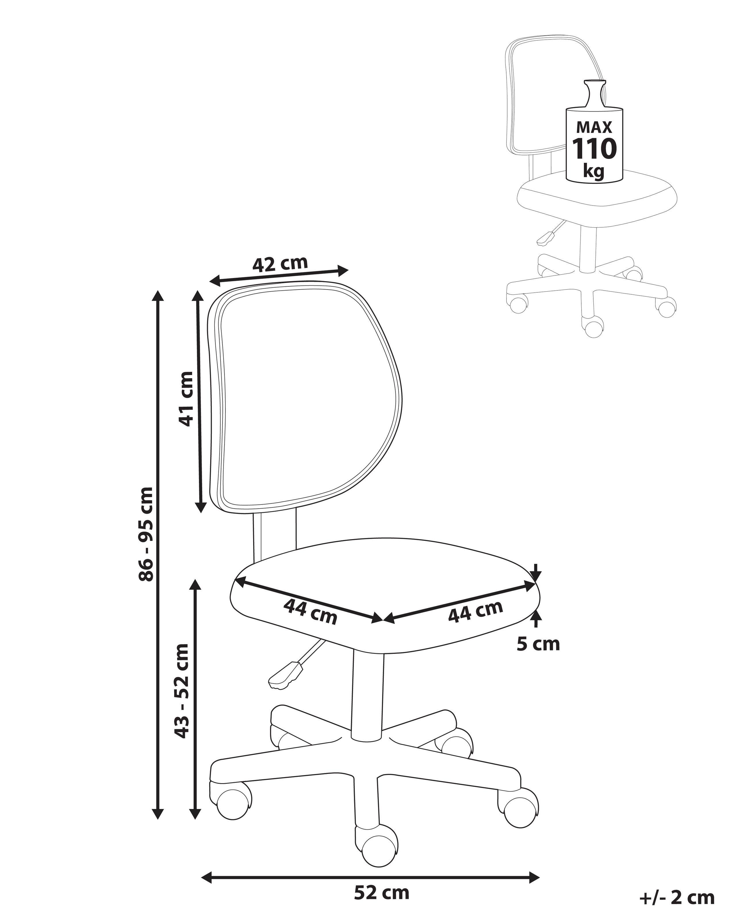 Beliani Chaise de bureau en Tissu maillé Moderne JOYFUL  