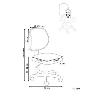 Beliani Chaise de bureau en Tissu maillé Moderne JOYFUL  