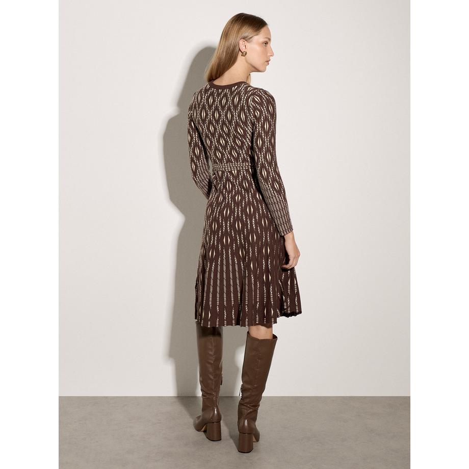 APRICOT Diamant-Strick-Midikleid  