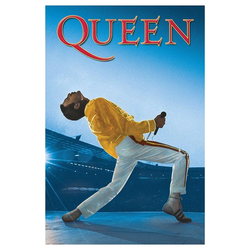 Abystyle Poster - Gerollt und mit Folie versehen - Queen - Wembley  