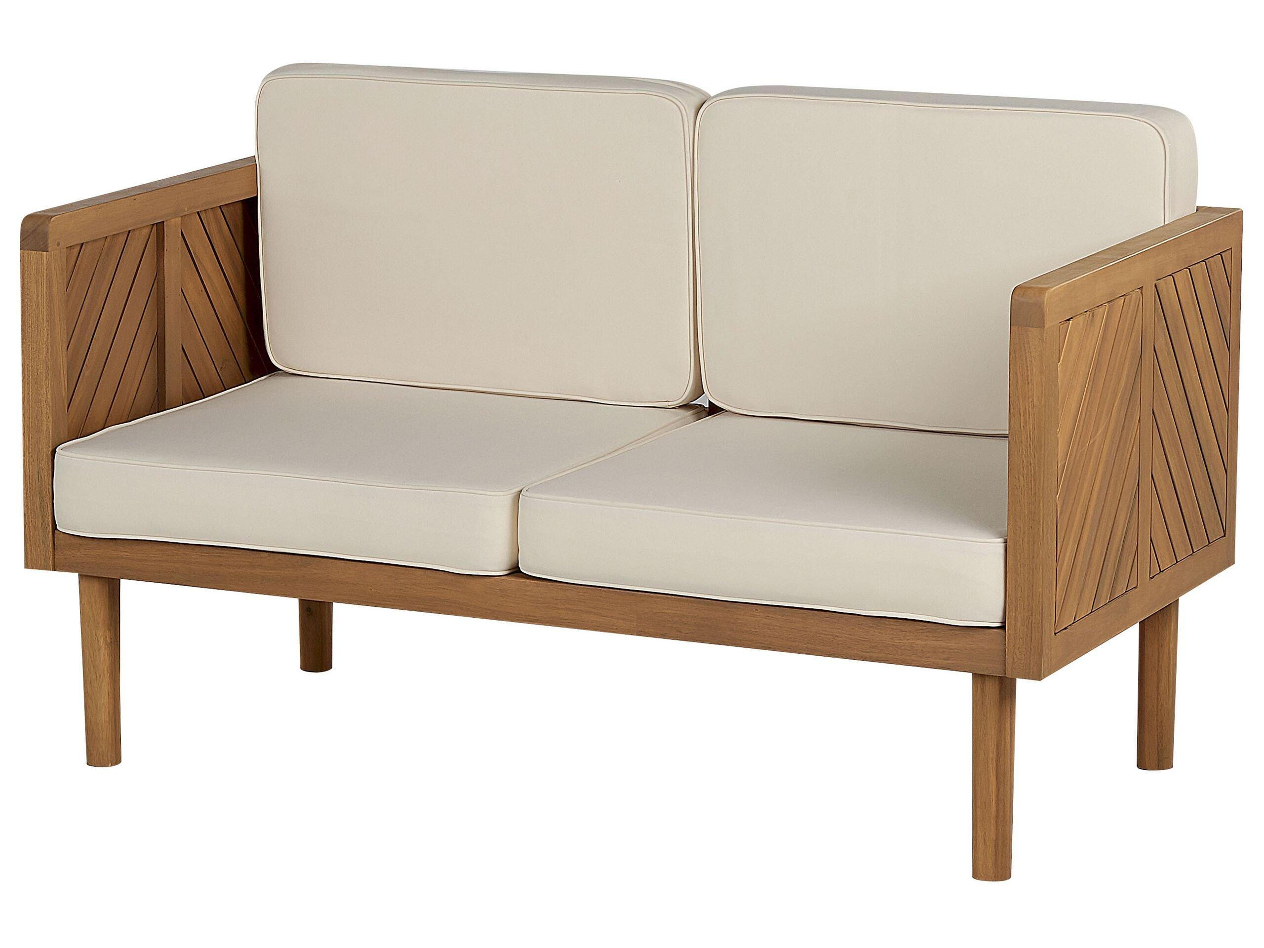 Beliani Lounge Set mit Tisch aus Akazienholz Modern BARATTI  