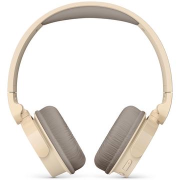 Cuffie on-ear wireless TAH3209BG, 25 ore di riproduzione, leggere e confortevoli. Beige.