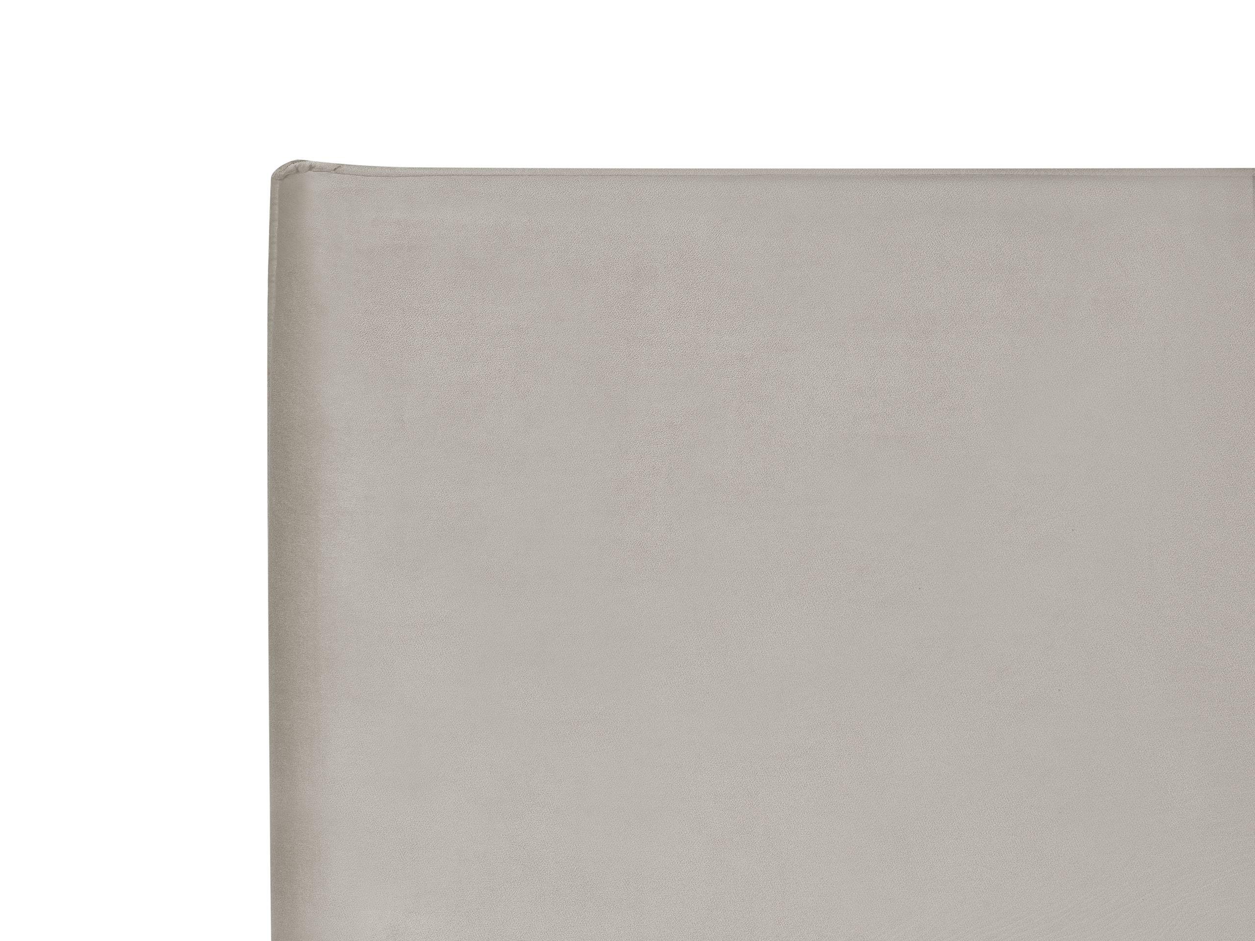 Beliani Lit avec sommier en Velours Traditionnel LAVAUR  