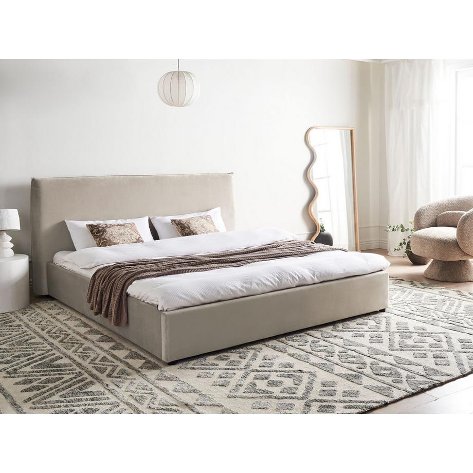 Beliani Letto en Velluto Classico LAVAUR  